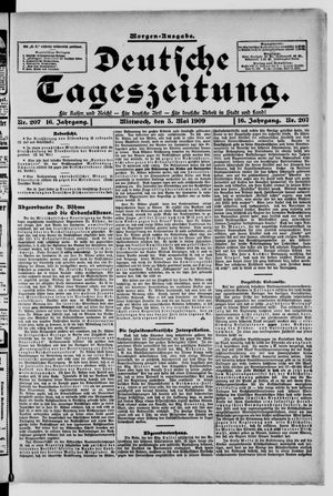Deutsche Tageszeitung vom 05.05.1909