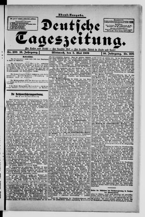 Deutsche Tageszeitung vom 05.05.1909