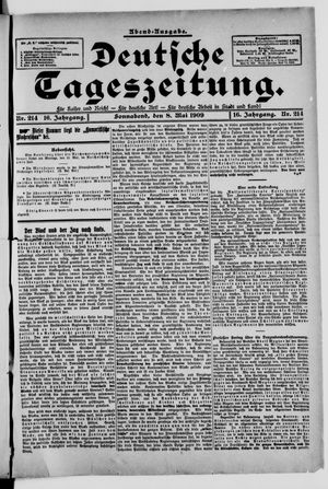Deutsche Tageszeitung vom 08.05.1909