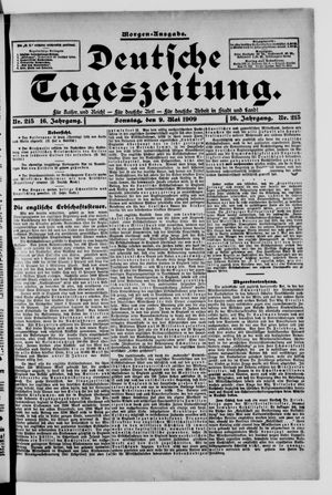 Deutsche Tageszeitung vom 09.05.1909