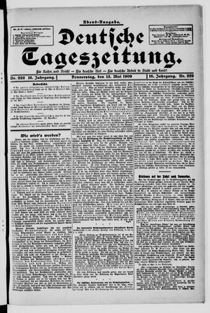 Deutsche Tageszeitung vom 13.05.1909