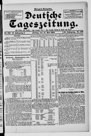 Deutsche Tageszeitung vom 14.05.1909