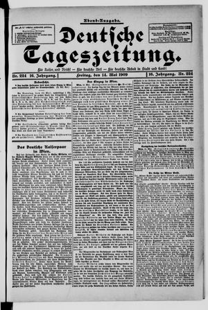 Deutsche Tageszeitung vom 14.05.1909