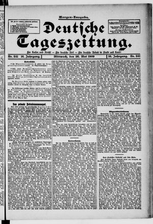 Deutsche Tageszeitung vom 26.05.1909