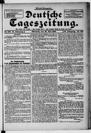 Deutsche Tageszeitung vom 26.05.1909