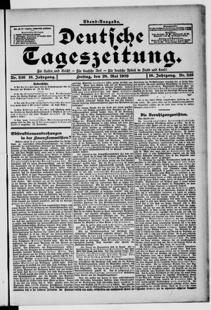 Deutsche Tageszeitung vom 28.05.1909