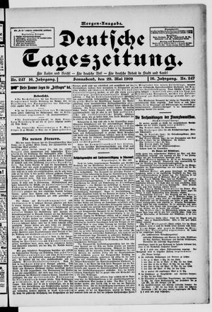 Deutsche Tageszeitung on May 29, 1909