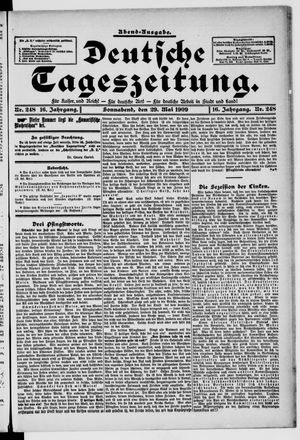 Deutsche Tageszeitung on May 29, 1909