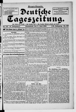 Deutsche Tageszeitung vom 05.06.1909