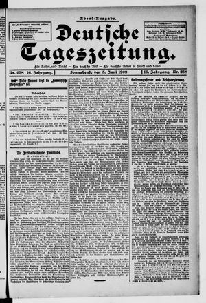 Deutsche Tageszeitung vom 05.06.1909