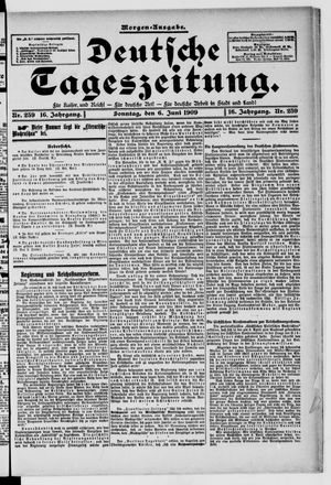 Deutsche Tageszeitung vom 06.06.1909