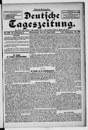Deutsche Tageszeitung vom 10.06.1909