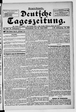 Deutsche Tageszeitung vom 12.06.1909