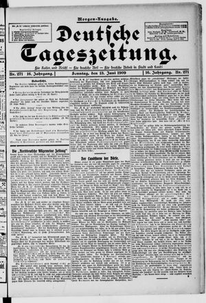 Deutsche Tageszeitung on Jun 13, 1909