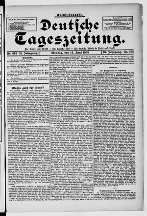 Deutsche Tageszeitung vom 14.06.1909