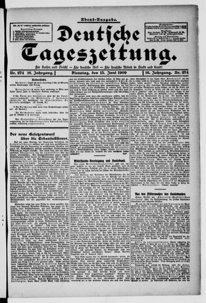 Deutsche Tageszeitung vom 15.06.1909