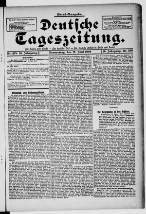 Deutsche Tageszeitung vom 17.06.1909