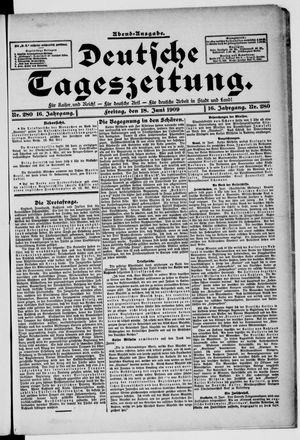 Deutsche Tageszeitung on Jun 18, 1909