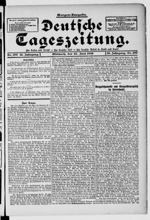 Deutsche Tageszeitung on Jun 23, 1909