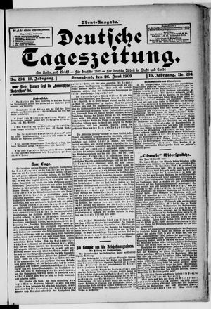 Deutsche Tageszeitung vom 26.06.1909