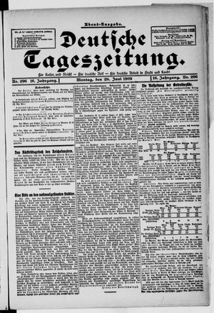 Deutsche Tageszeitung on Jun 28, 1909