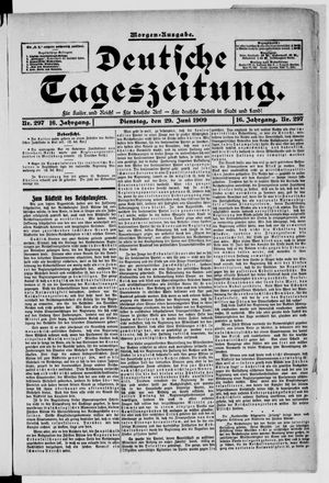 Deutsche Tageszeitung vom 29.06.1909