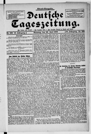 Deutsche Tageszeitung vom 29.06.1909