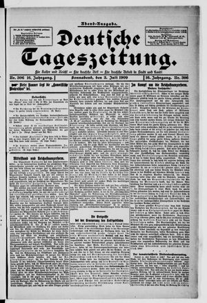 Deutsche Tageszeitung on Jul 3, 1909
