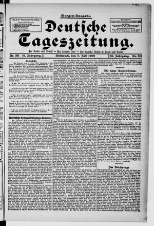 Deutsche Tageszeitung on Jul 7, 1909