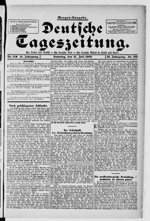 Deutsche Tageszeitung vom 11.07.1909