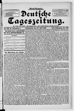 Deutsche Tageszeitung vom 17.07.1909
