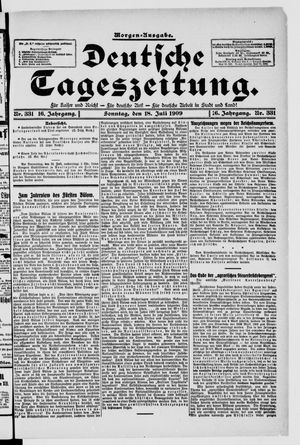 Deutsche Tageszeitung on Jul 18, 1909