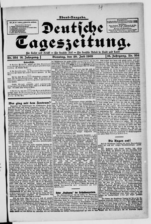 Deutsche Tageszeitung vom 20.07.1909