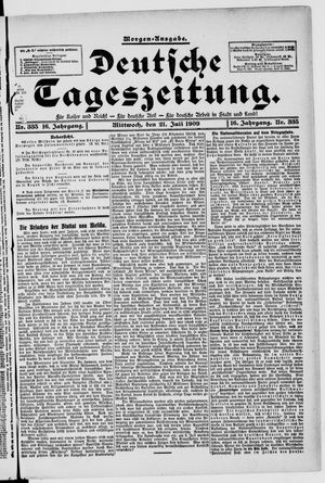 Deutsche Tageszeitung vom 21.07.1909