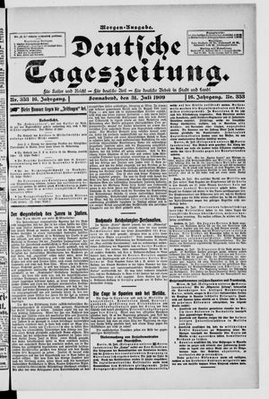 Deutsche Tageszeitung vom 31.07.1909