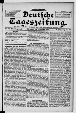 Deutsche Tageszeitung vom 17.08.1909
