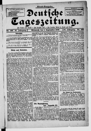 Deutsche Tageszeitung on Sep 1, 1909