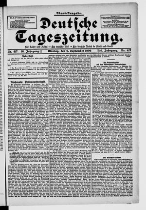Deutsche Tageszeitung on Sep 6, 1909