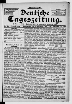 Deutsche Tageszeitung on Sep 9, 1909