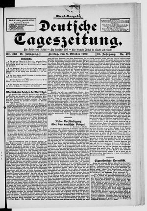 Deutsche Tageszeitung on Oct 8, 1909