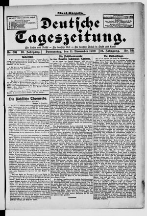 Deutsche Tageszeitung on Nov 11, 1909