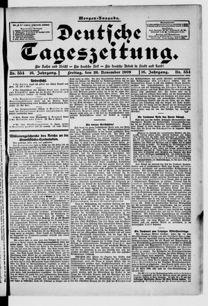 Deutsche Tageszeitung on Nov 26, 1909