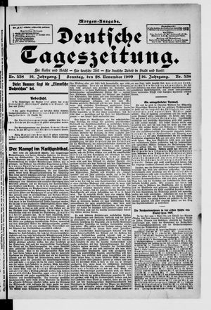 Deutsche Tageszeitung vom 28.11.1909
