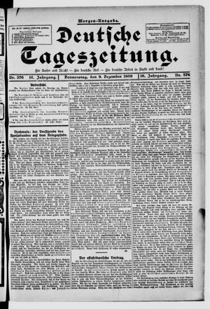 Deutsche Tageszeitung vom 09.12.1909