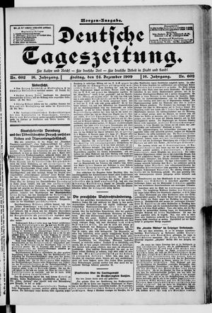 Deutsche Tageszeitung vom 24.12.1909