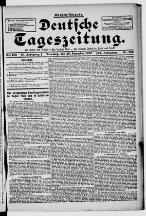 Deutsche Tageszeitung vom 28.12.1909