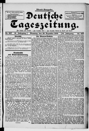 Deutsche Tageszeitung vom 28.12.1909