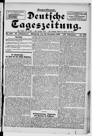 Deutsche Tageszeitung vom 29.12.1909