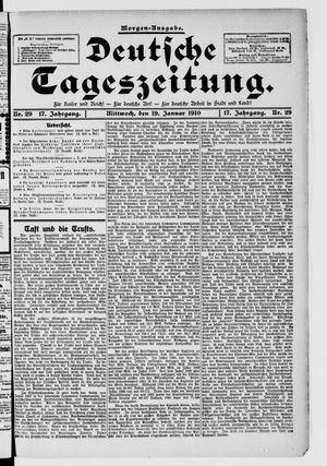 Deutsche Tageszeitung vom 19.01.1910