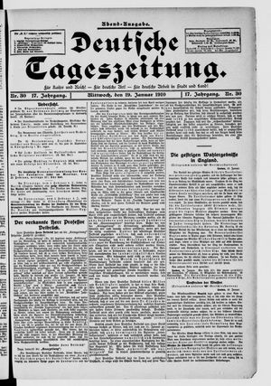 Deutsche Tageszeitung vom 19.01.1910